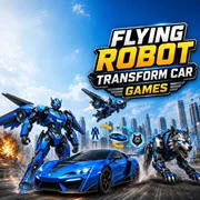 Flying Robot Transform Car Games