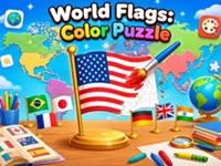 World Flags: Color Puzzle